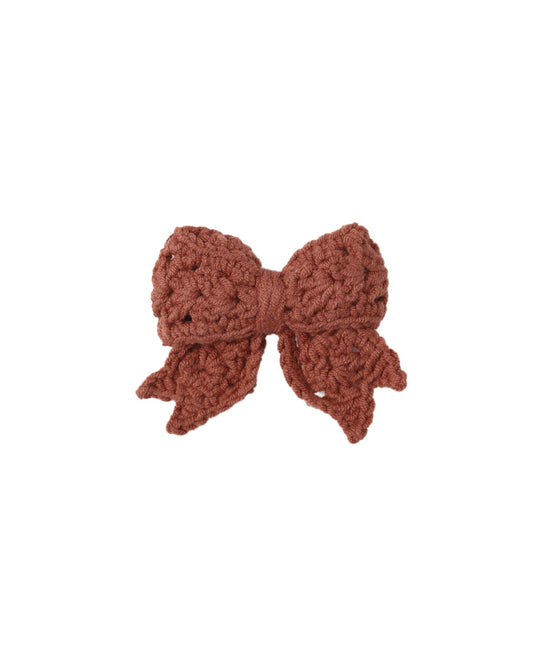 QM Crochet Bow- Cranberry