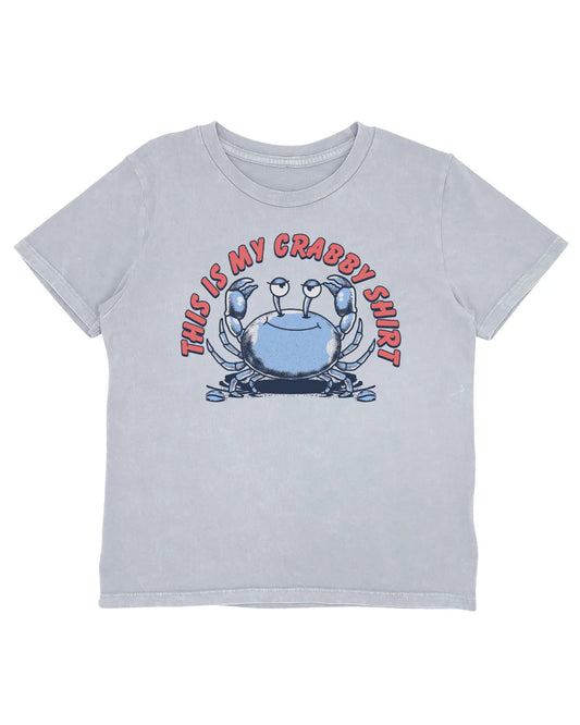 Vintage Tee- Gray Crabby Vibes