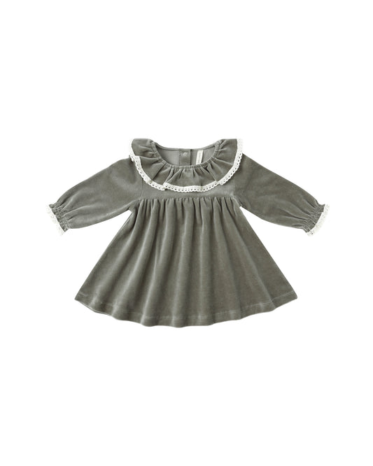 Velour Dress- Forest