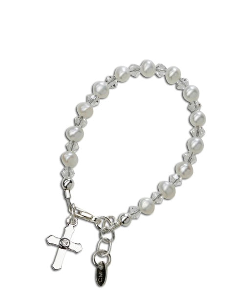 Grace Pearl Cross Bracelet