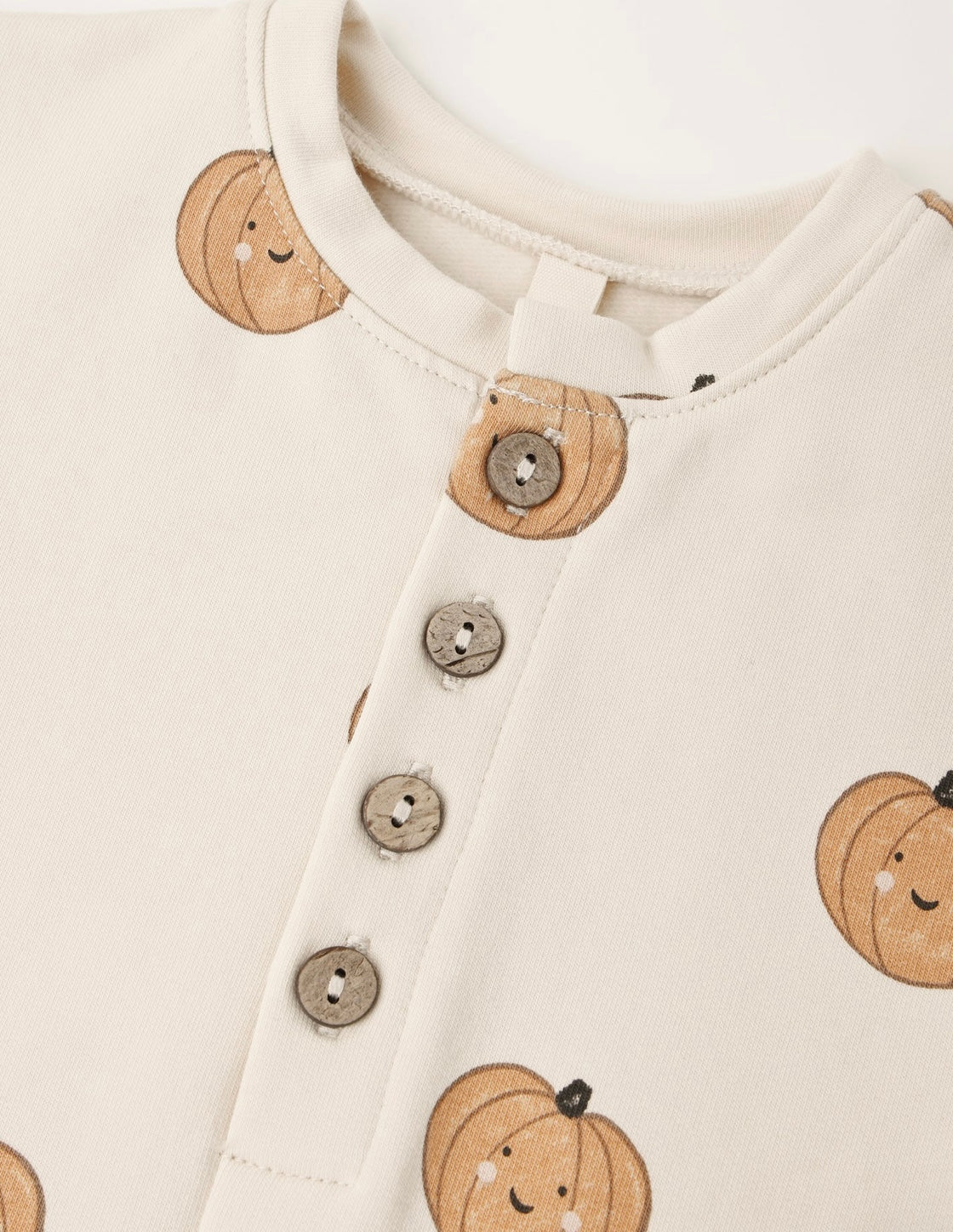 QM Fleece Jumpsuit- Pumpkins
