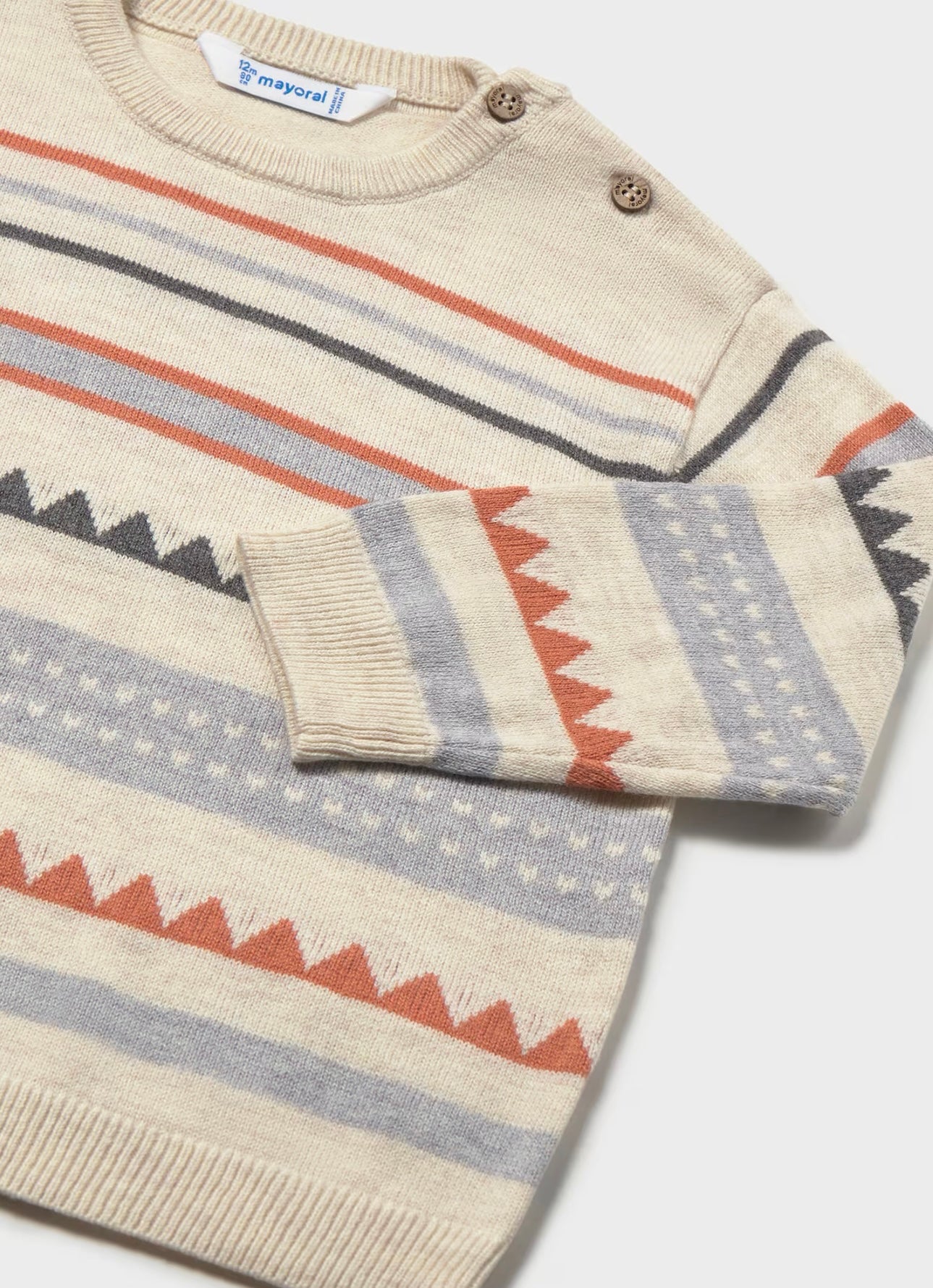 Stripe Sweater- Brick Red