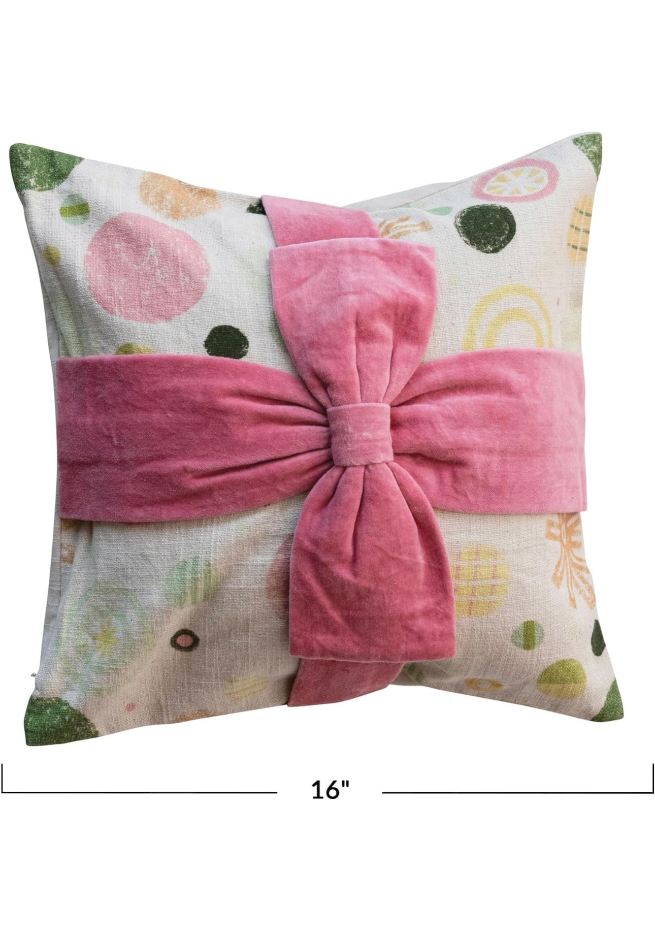 Velvet Bow Pillow