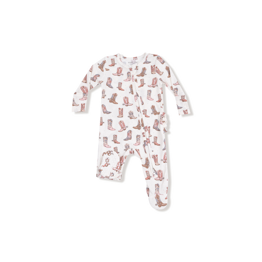 AD Ruffle Footie - Future Cowgirl