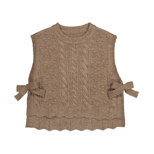 Knit Vest - Brown