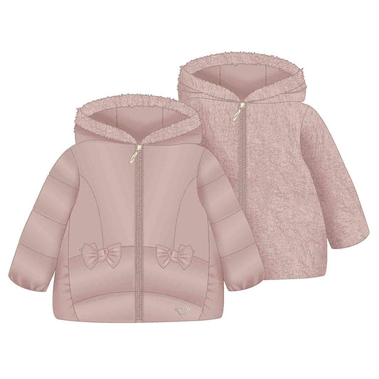 Reversible Faux Fur Jacket - Crystal Pink