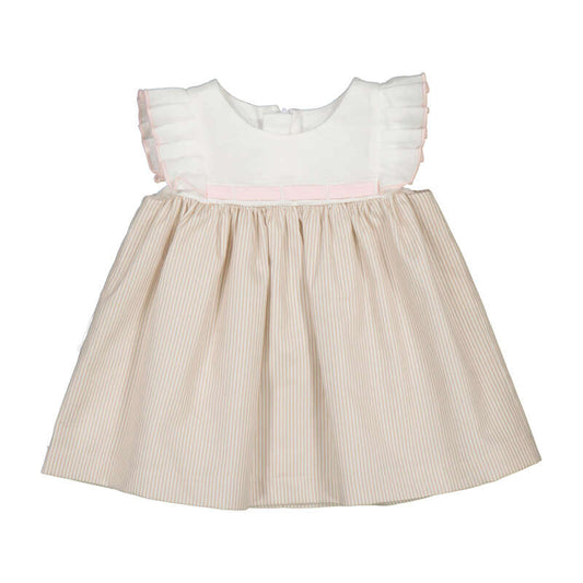 Dress- Khaki/Pink 1824