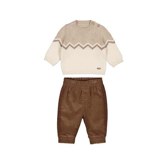Trouser & Sweater Set - Brown