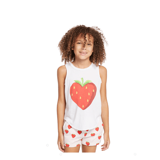 Muscle Tee - Heart Strawberry