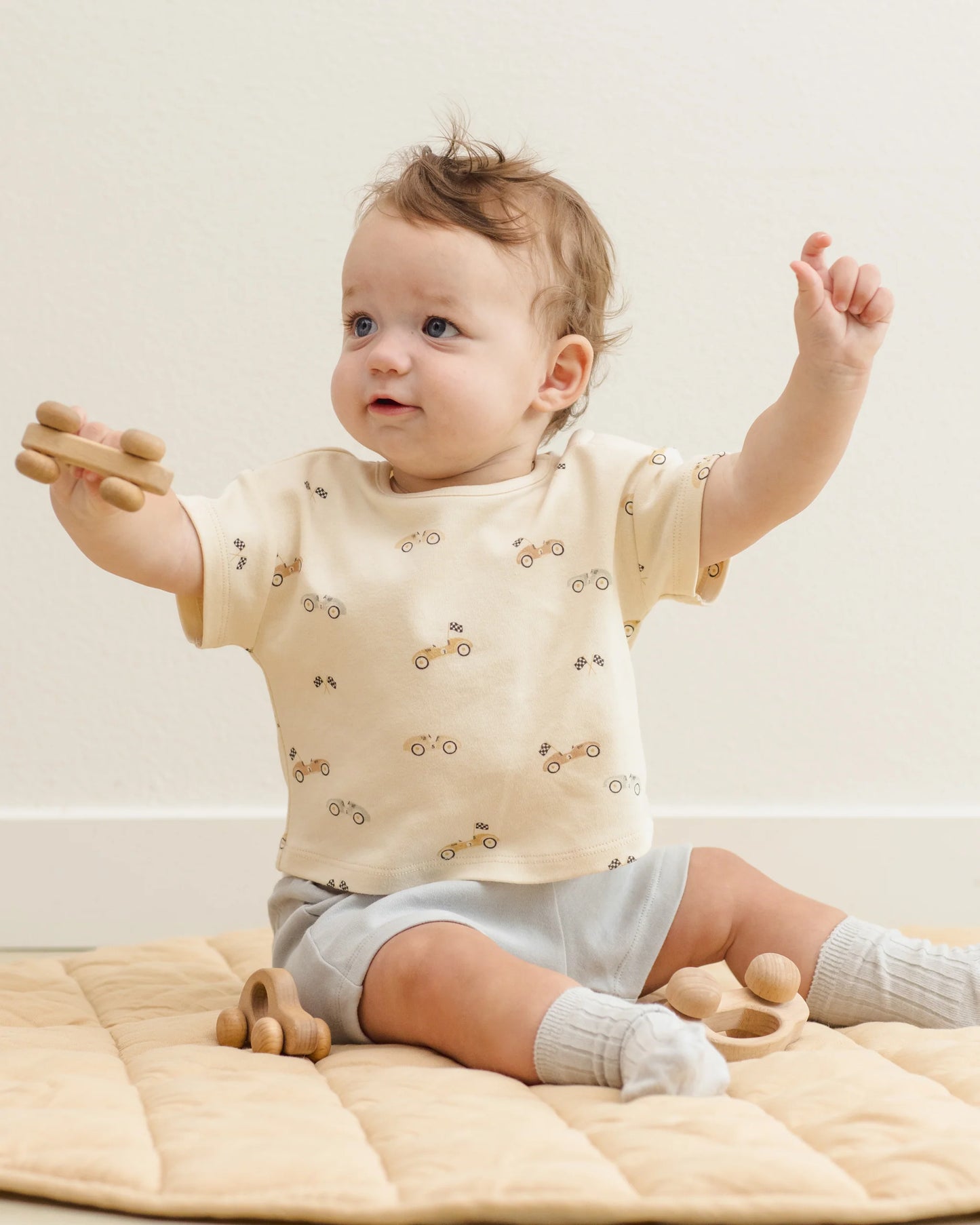 Boxy Tee + Short Set - Race car