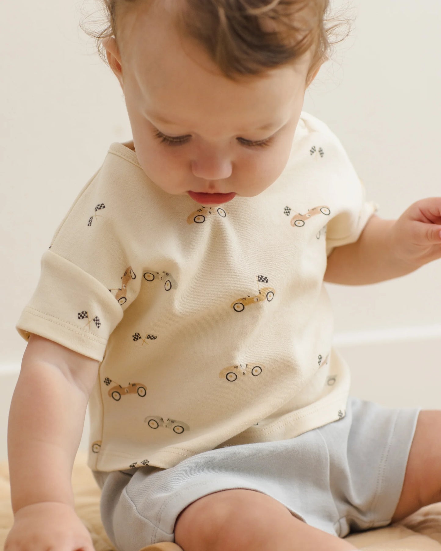 Boxy Tee + Short Set - Race car