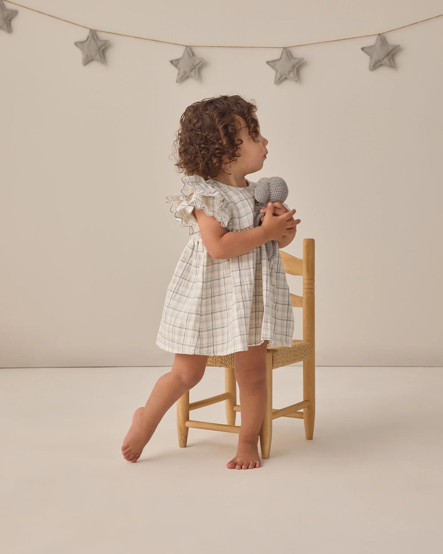 Alina Dress- Blue Plaid