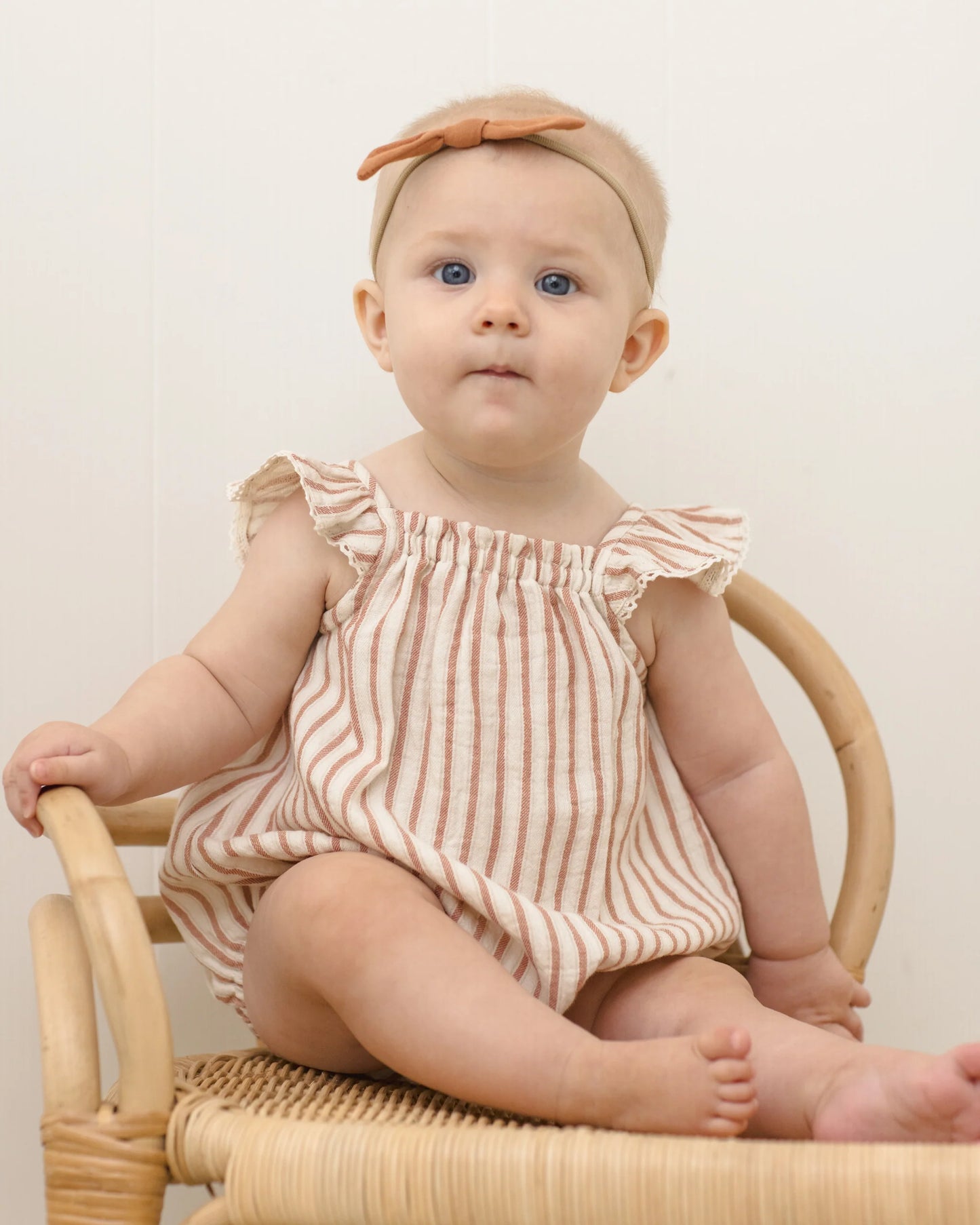 Bonnie Romper- Vintage Stripe