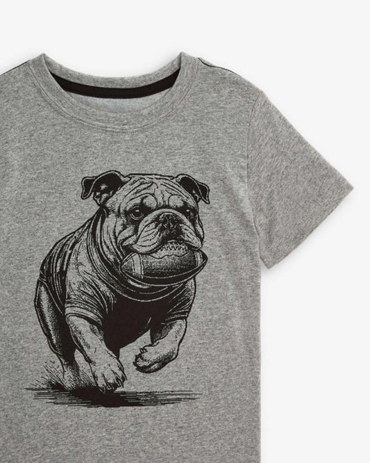 Graphic Tee - Bulldog Grey Heather
