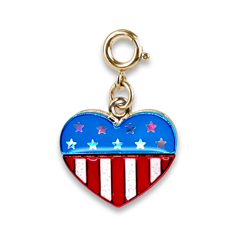 Charm It Charms - Flag Heart