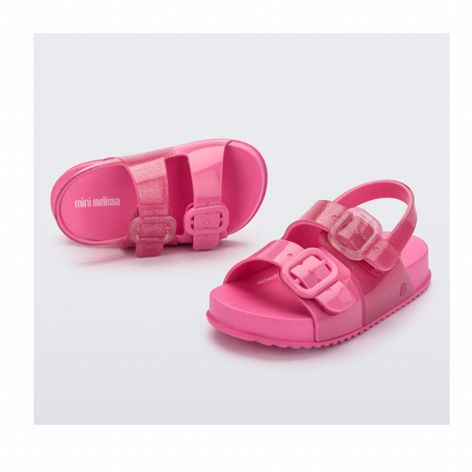 Mini Melissa Cozy Sandal Pink Glitter