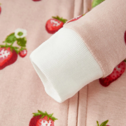 MB Cotton Zipper PJs - Strawberry