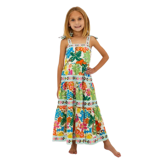 Charlotte Dress - Tropical Sands