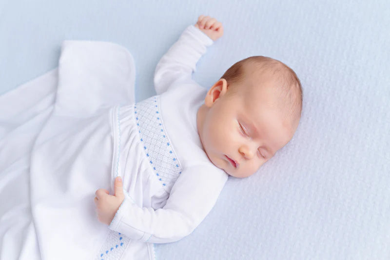 Sweetly Smocked Blanket - Blue