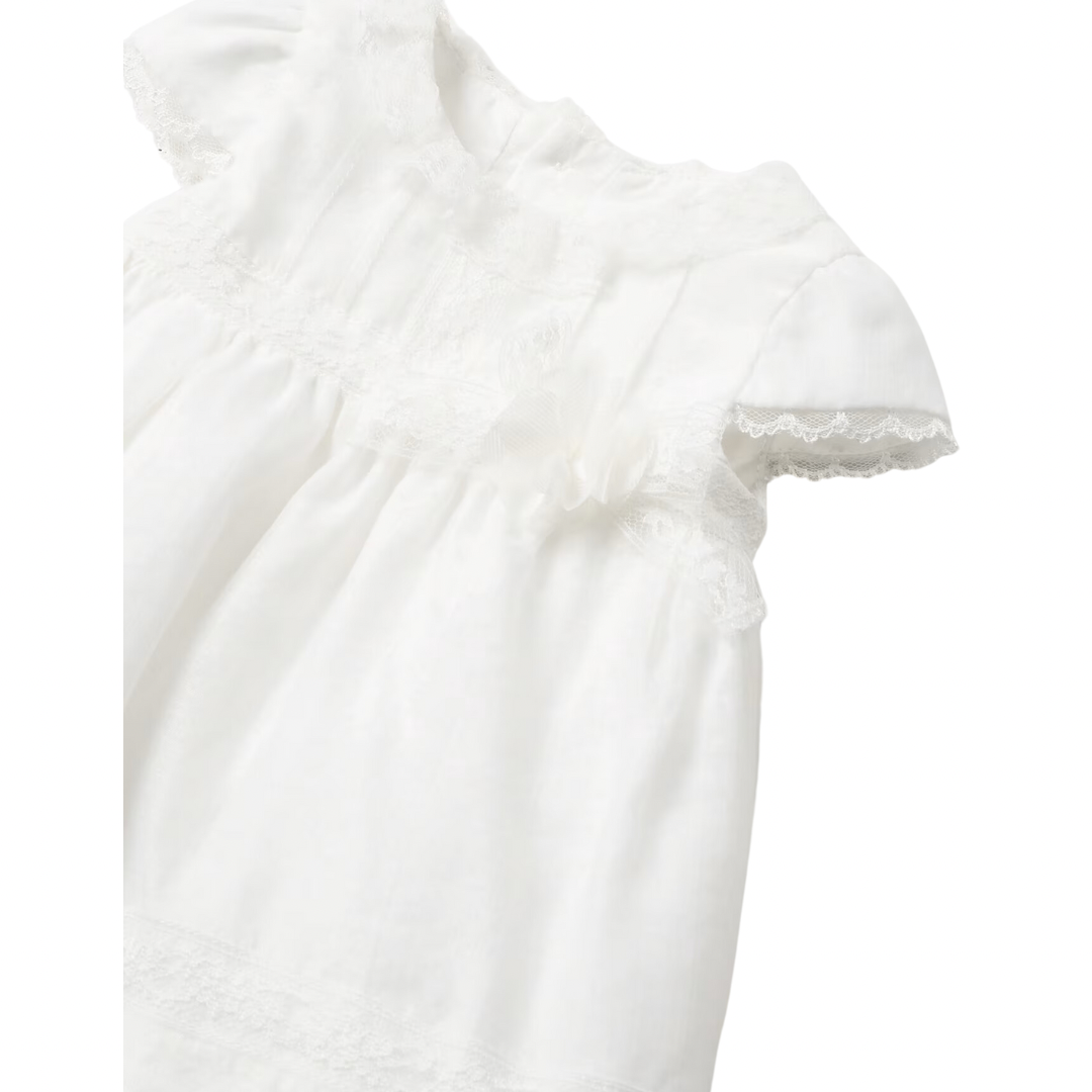 1821 White Lace Dress