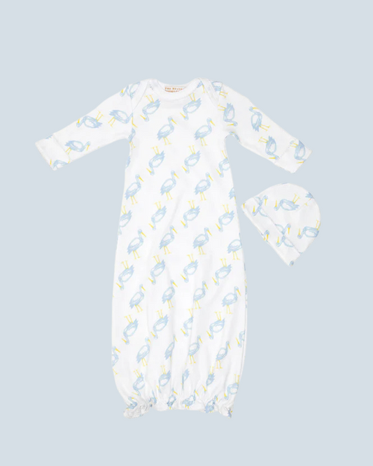 Everyday Gown - Blue Stork