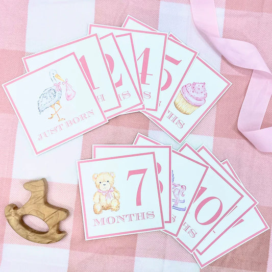 Month Markers - Pink