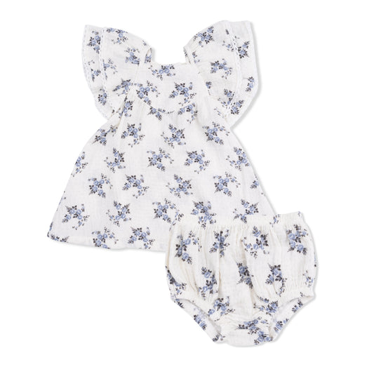 AD Dress & Bloomer - Belle Rosette Dot