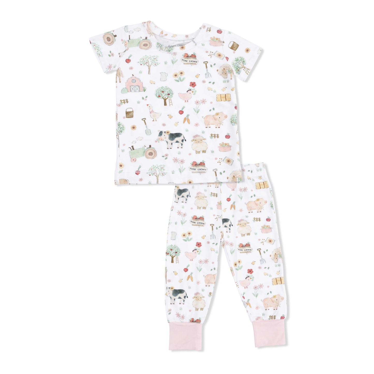 AD Loungewear S/S- Cute Farm Animals Pink