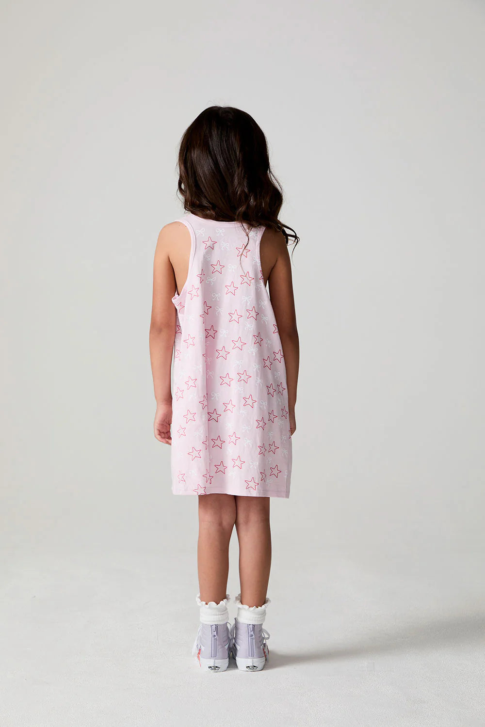 Jersey Tank Dress- Bows & Stars