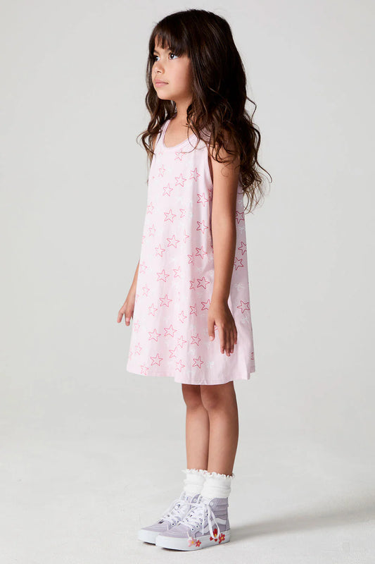 Jersey Tank Dress- Bows & Stars