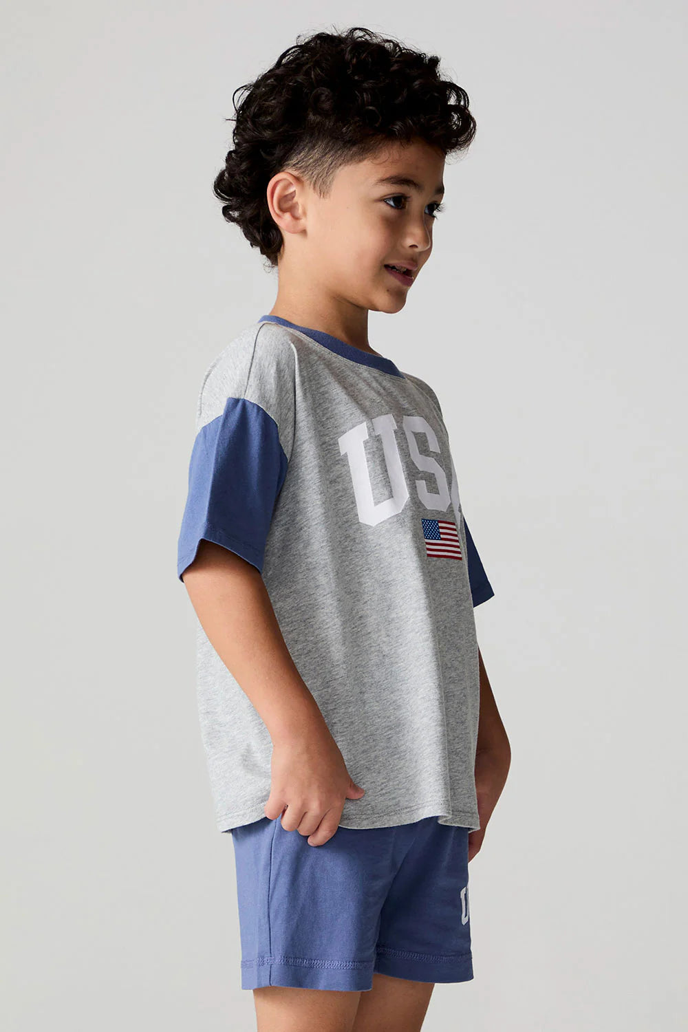 Jersey Tee- USA Flag