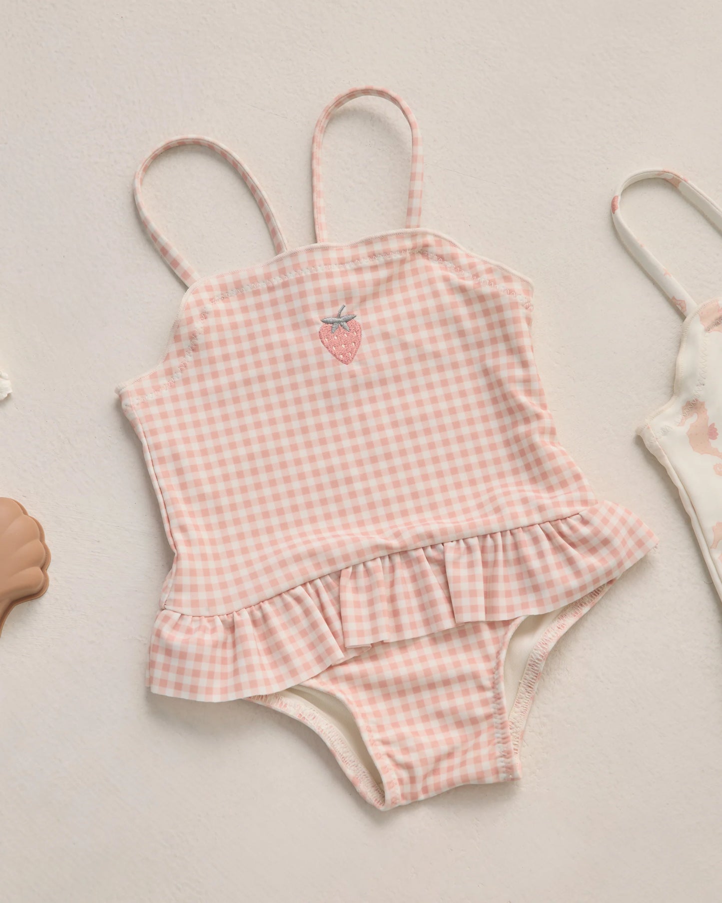 Tori Skirted Swim- Petal Gingham