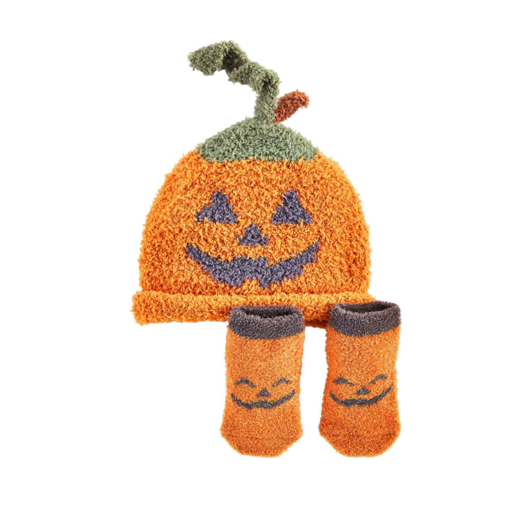 Chenille Halloween Hat & Sock Set