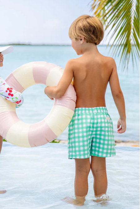 Tortola Swim- Green/White