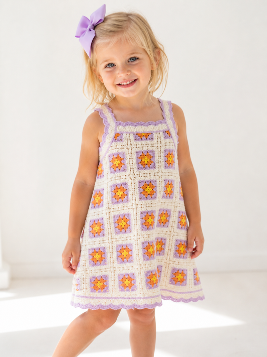 Crochet Dress- Bone 3935