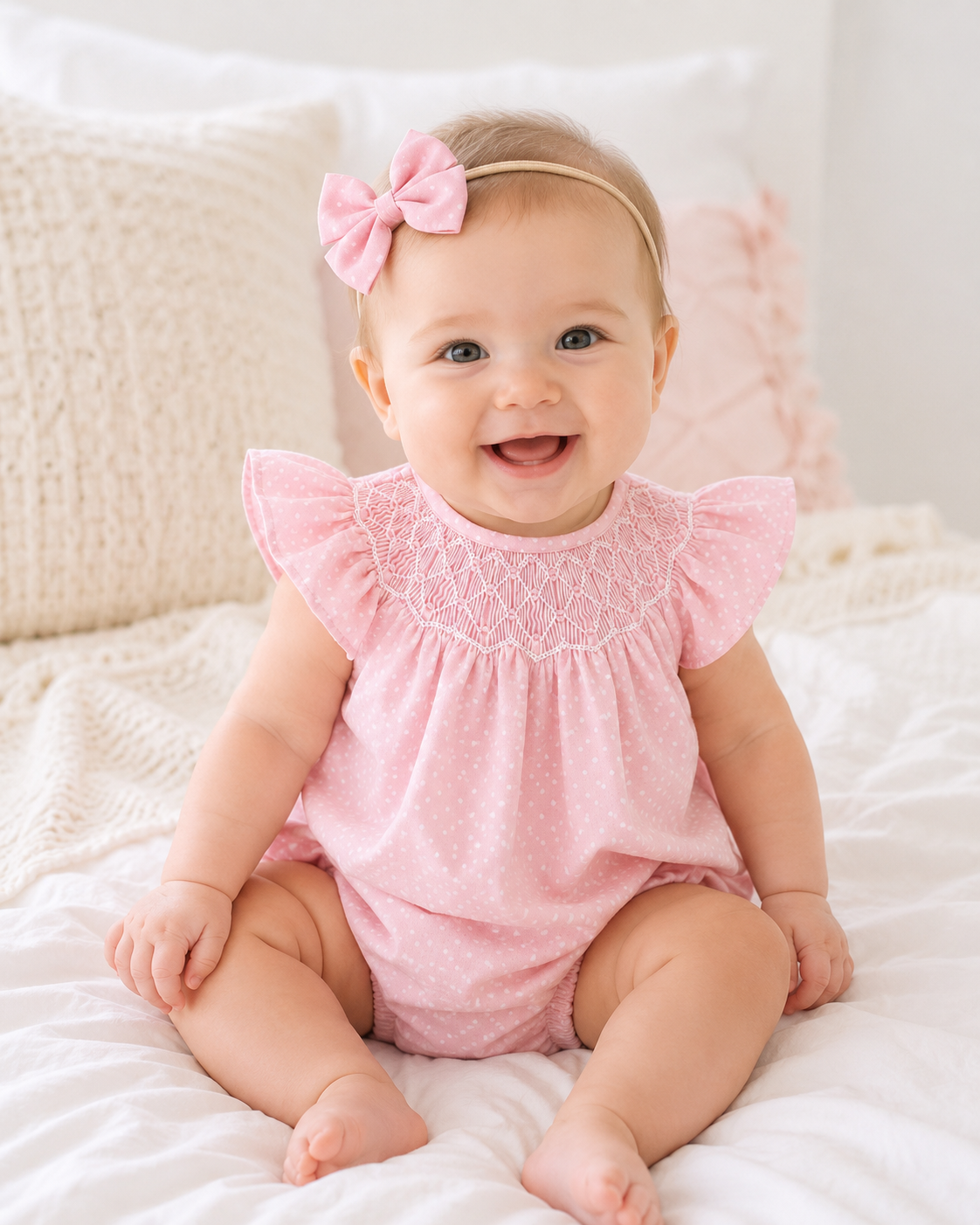 Pink Polka Dot Pearl Bubble