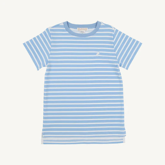 Crew & Short - Sky Stripe/White
