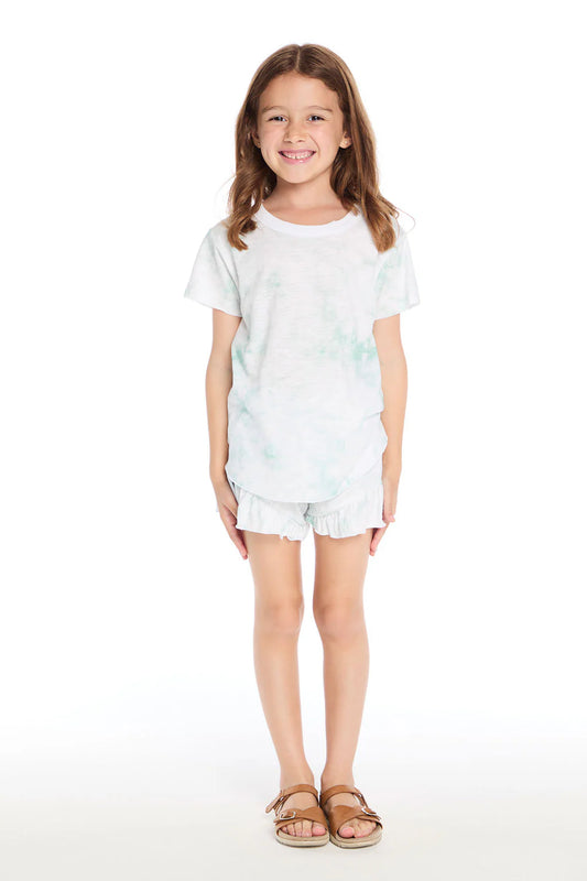 Shirttail Tee- Aloe Tie Dye