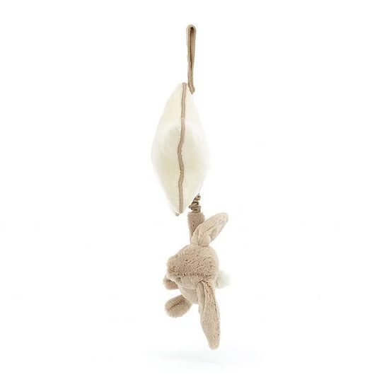 Musical Pull - Beige Bunny