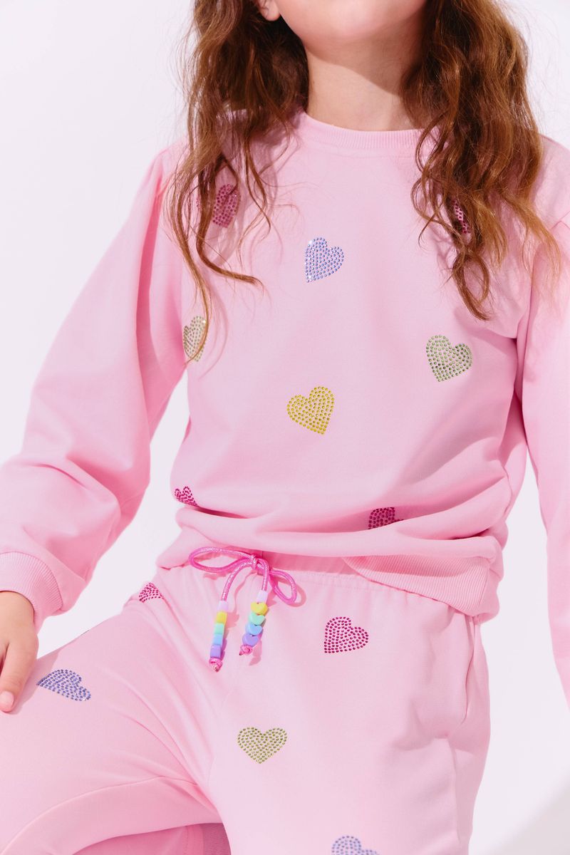 Pink Crystal Heart Set