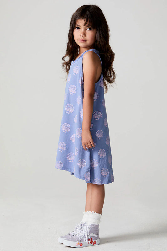 Jersey Tank Dress- Seashell Dreams