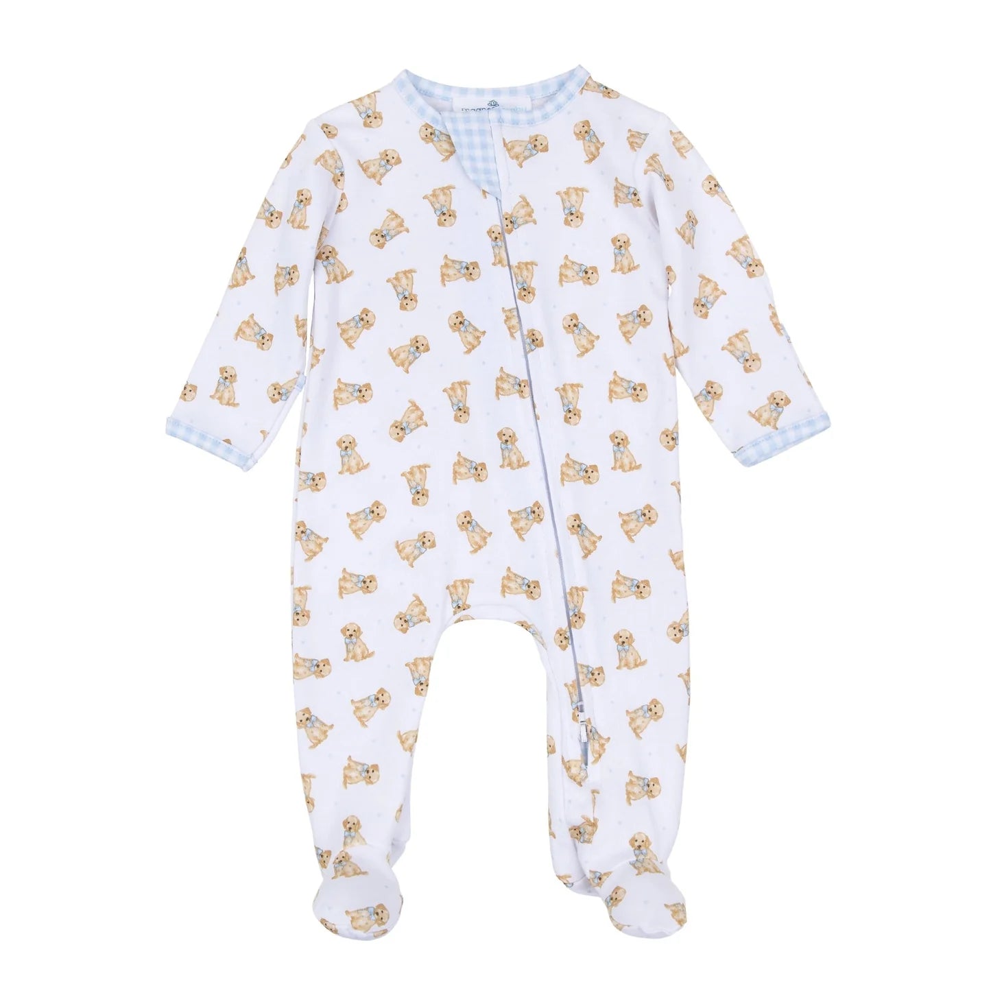 Sweet Golden Footie- Blue