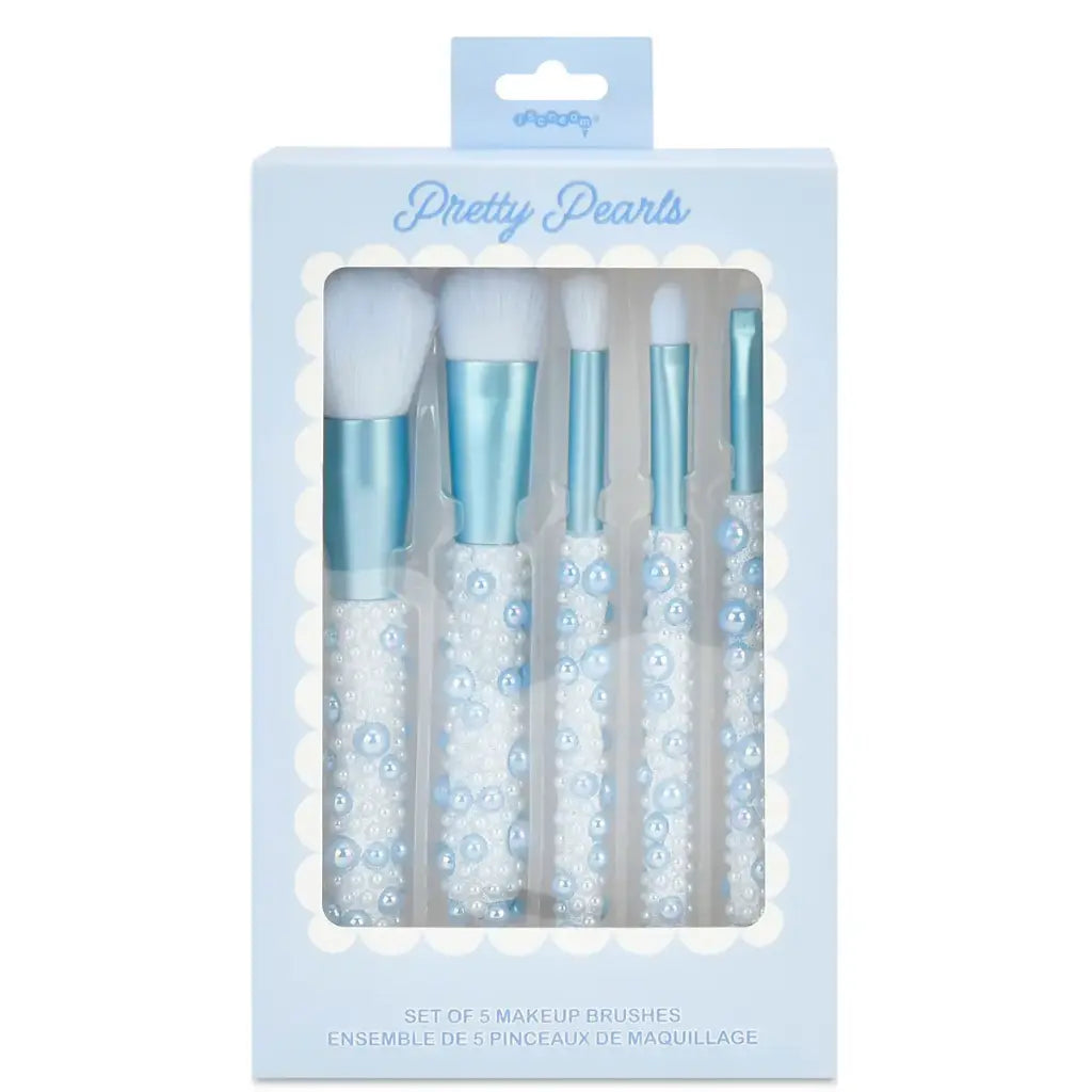 Blue Pearl Makeup Brush Set- 5pc