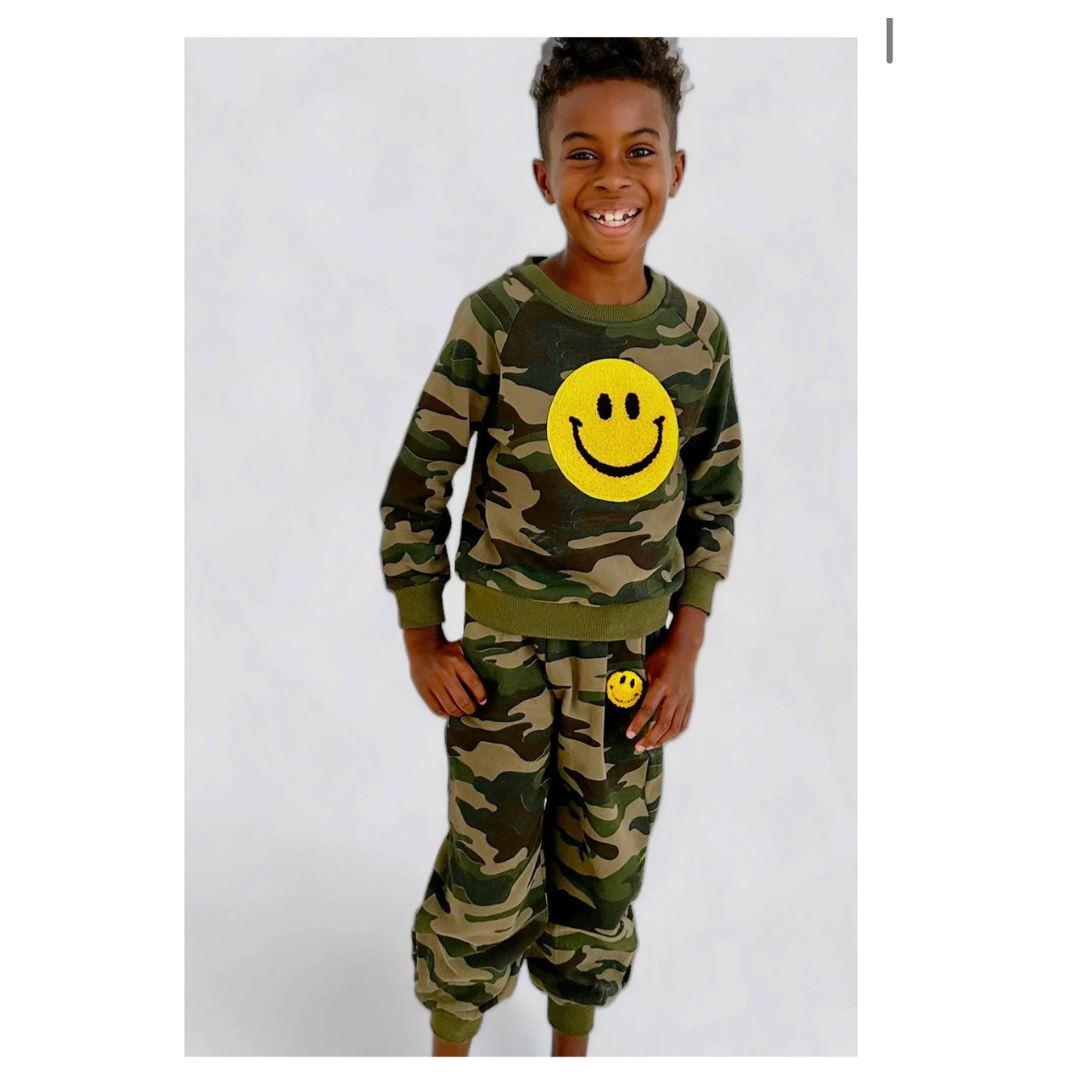 Camo Smiley Emoji Set