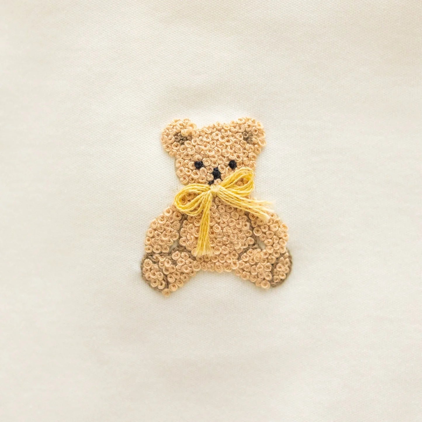 Bear Hugs Ivory Zip Footie