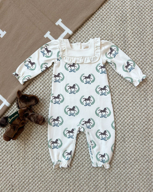 Darla Day Romper- Highland Horse