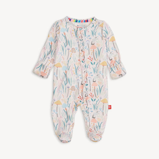 Magnetic Ruffle Footie - Shroom & Bloom
