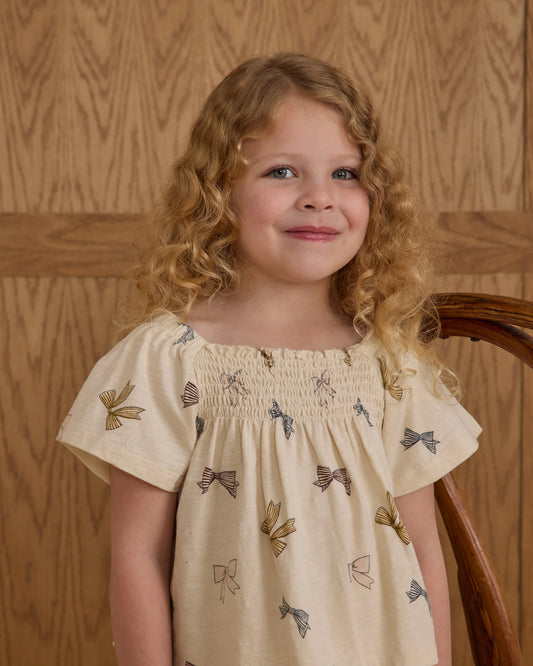 Kate Top- Natural Bow