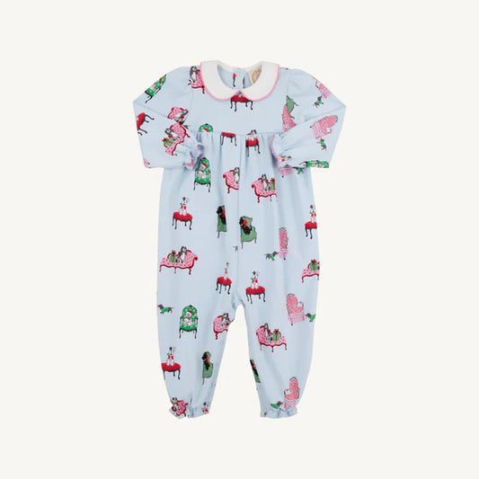 Britt Romper- Pawrecious Hot Pink