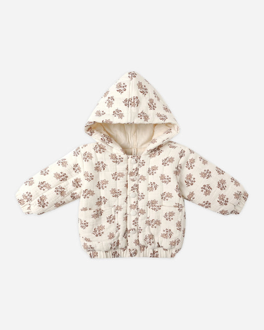 Hooded Woven Jacket- Daylily